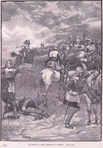 Carlos en la Batalla de Naseby AD 1645